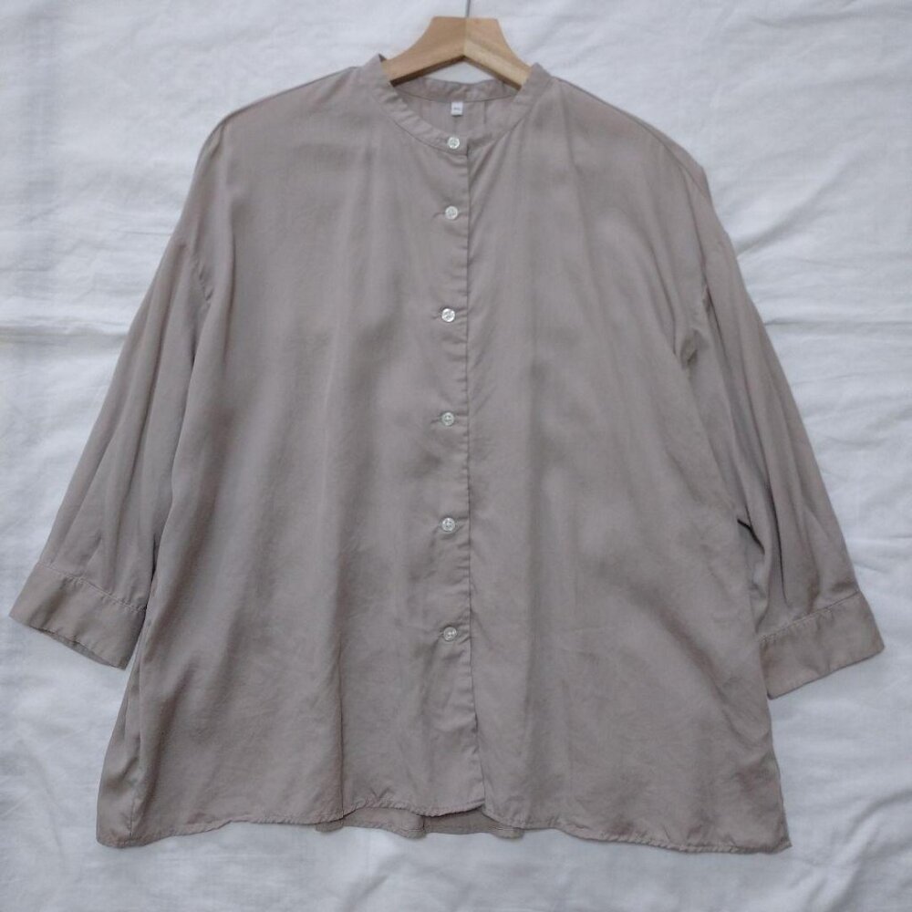 Buren Blouse button Down Shirt Gray